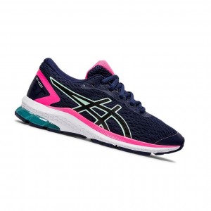 Navy Kids' Asics GT-1000 9 GS Running Shoes | 625-SKBJPE