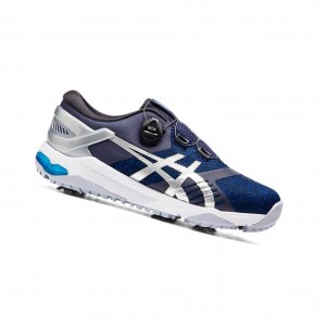 Navy Men's Asics GEL-COURSE Duo BOA Golf Shoes | 406-MTHBWZ