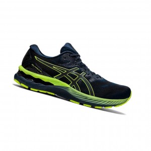 Navy Men's Asics GEL-NIMBUS 23 LITE-SHOW Running Shoes | 350-XREIAT