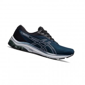 Navy Men's Asics GEL-PULSE 12 Running Shoes | 014-BQTMKI