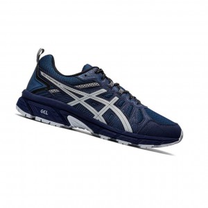 Navy Men's Asics GEL-VENTURE 7 Trail Trail Running Shoes | 385-WQXFJT