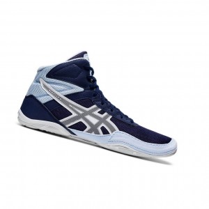 Navy Men's Asics MATFLEX 6 Wrestling Shoes | 061-AISGBC
