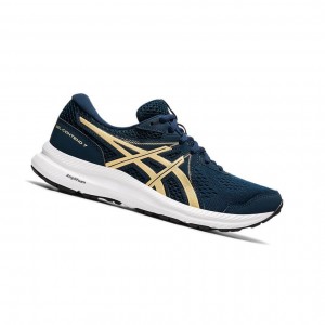 Navy Women's Asics GEL-CONTEND 7 Running Shoes | 236-RUNHYD