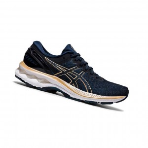 Navy Women's Asics GEL-KAYANO 27 Running Shoes | 835-STCHWZ
