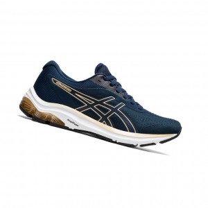 Navy Women's Asics GEL-PULSE 12 Running Shoes | 423-XBULSG