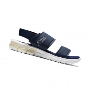Navy Women's Asics GEL-QUANTUM 90 SD FO Sandals | 486-LGAVZC