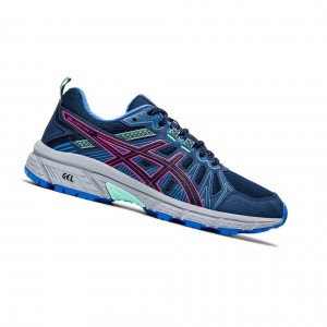 Navy Women's Asics GEL-VENTURE 7 Trail Trail Running Shoes | 437-LEFJAO
