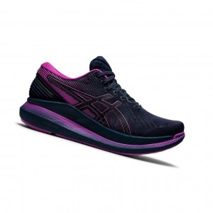 Navy Women's Asics GLIDERIDE 2 LITE-SHOW Running Shoes | 179-SXEGWB