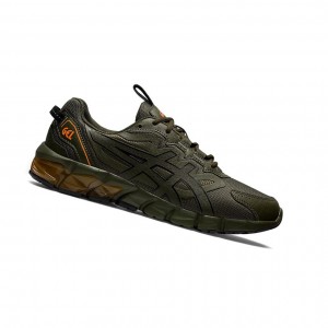 Olive Canvas / Black Men's Asics GEL-QUANTUM 90 Sneakers | 135-IQFEPW