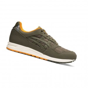 Olive Men's Asics GEL-SAGA Sneakers | 623-VTDOHQ