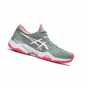 Olive Women's Asics COURT FF 2 Tennis Shoes | 390-IBHVPC