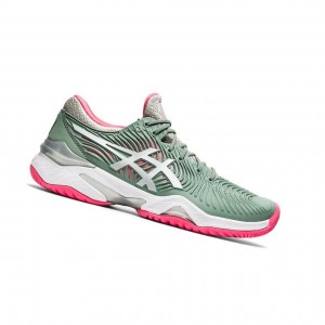 Olive Women's Asics COURT FF 2 Tennis Shoes | 702-HEUIMY