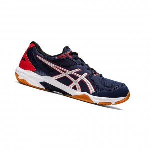 Peacoat / Pure Silver Men's Asics GEL-ROCKET 10 (2E) Volleyball Shoes | 546-OJFEHV