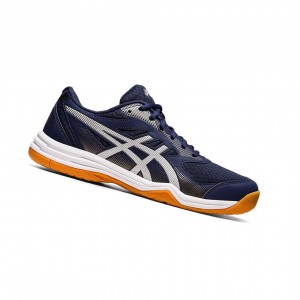 Peacoat / Pure Silver Men's Asics UPCOURT 5 Volleyball Shoes | 360-BCJVIY