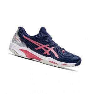 Peacoat / Smokey Rose Women's Asics SOLUTION SPEED FF 2 Tennis Shoes | 619-PBTFJU