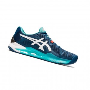 Peacoat / White Men's Asics GEL-Resolution 8 Tennis Shoes | 347-DWAIGP