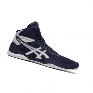 Peacoat / White Men's Asics MATFLEX 6 Wrestling Shoes | 865-UDXCFL