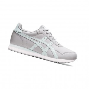 Piedmont Grey / Aqua Angel Women's Asics TIGER RUNNER Sneakers | 648-FRGLUJ