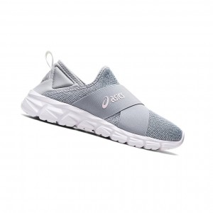 Piedmont Grey / Pink Salt Women's Asics QUANTUM LYTE SLIP-ON Sneakers | 743-JKBOWH