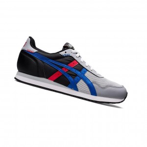 Piedmont Grey / Tuna Blue Women's Asics TIGER RUNNER Sneakers | 856-AWKNIB