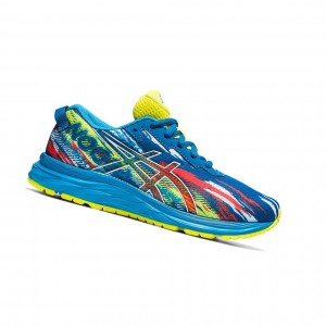 Reborn Blue / Sour Yuzu Kids' Asics GEL-NOOSA TRI 13 GS Running Shoes | 846-BDLOMZ