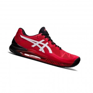 Red Men's Asics GEL-Resolution 8 Tennis Shoes | 107-KQLFCZ