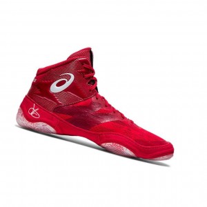 Red Men's Asics JB ELITE IV Wrestling Shoes | 908-SPJAFU