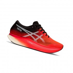 Red Men's Asics METASPEED SKY Running Shoes | 628-NMRTWY