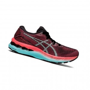 Red Women's Asics GEL-NIMBUS 23 LITE-SHOW Running Shoes | 046-OJCMXH