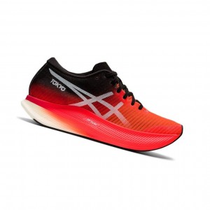 Red Women's Asics METASPEED SKY Running Shoes | 984-SRLYJZ