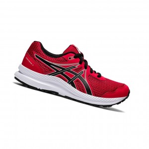 Red / Black Kids' Asics CONTEND 7 GS Running Shoes | 054-NBTGCJ