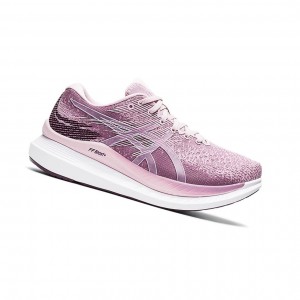 Rosequartz / Deep Plum Women's Asics GlideRide 3 Running Shoes | 480-FVGYIJ