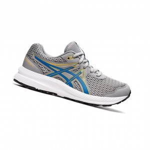 Sheet Rock / Electric Blue Kids' Asics CONTEND 7 GS Running Shoes | 273-EPVKGU