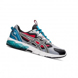 Sheet Rock / Teal Blue Men's Asics GEL-QUANTUM 90 Sneakers | 504-GYVZAU