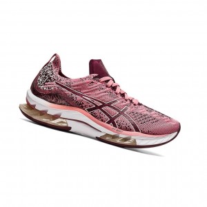 Smokey Rose / Deep Mars Women's Asics KINSEI BLAST Running Shoes | 283-OEWVZQ