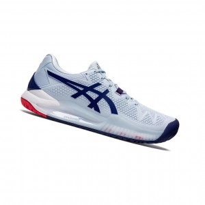 Soft Sky / Dive Blue Women's Asics GEL-Resolution 8 Tennis Shoes | 918-HAZTGX