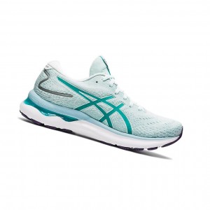 Soothing Sea / Sea Glass Women's Asics GEL-NIMBUS 24 (D) Running Shoes | 036-FPHGAT