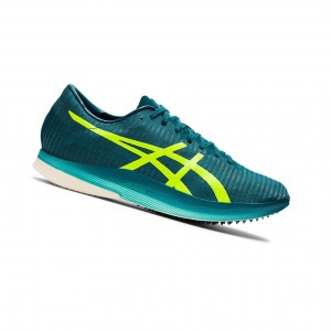 Velvet Pine / Safety Yellow Women's Asics METASPEED LD Running Shoes | 302-RJPSVE