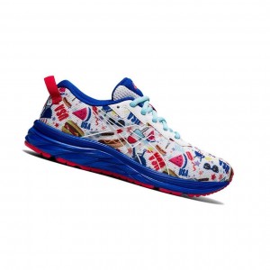 White Kids' Asics GEL-NOOSA Running Shoes | 673-XVEDJL