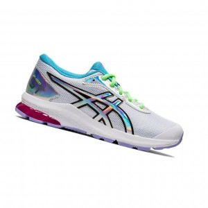 White Kids' Asics GT-1000 9 GS Running Shoes | 679-NBVELQ