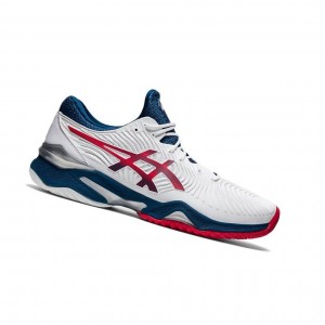 White Men's Asics COURT FF Tennis Shoes | 093-PRGOYV