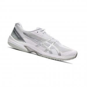 White Men's Asics COURT SPEED FF Tennis Shoes | 459-DMYCBT