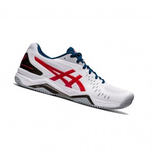 White Men's Asics GEL-CHALLENGER 12 Tennis Shoes | 540-CKFQAZ