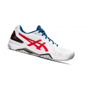 White Men's Asics GEL-CHALLENGER 12 Tennis Shoes | 357-WPXQIZ