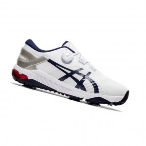 White Men's Asics GEL-COURSE Duo BOA Golf Shoes | 514-RKXLIV