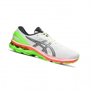 White Men's Asics GEL-KAYANO 27 LITE-SHOW Running Shoes | 361-YJROSK