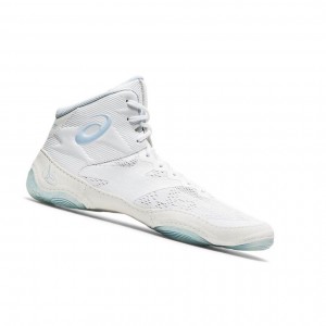 White Men's Asics JB ELITE IV Wrestling Shoes | 912-TNWFUM