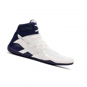 White Men's Asics MATCONTROL 2 Wrestling Shoes | 014-JEWRHA
