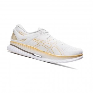 White Men's Asics METARIDE Running Shoes | 150-YCAXWF