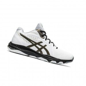 White Men's Asics NETBURNER BALLISTIC FF MT 2 Volleyball Shoes | 498-HLFNWE
